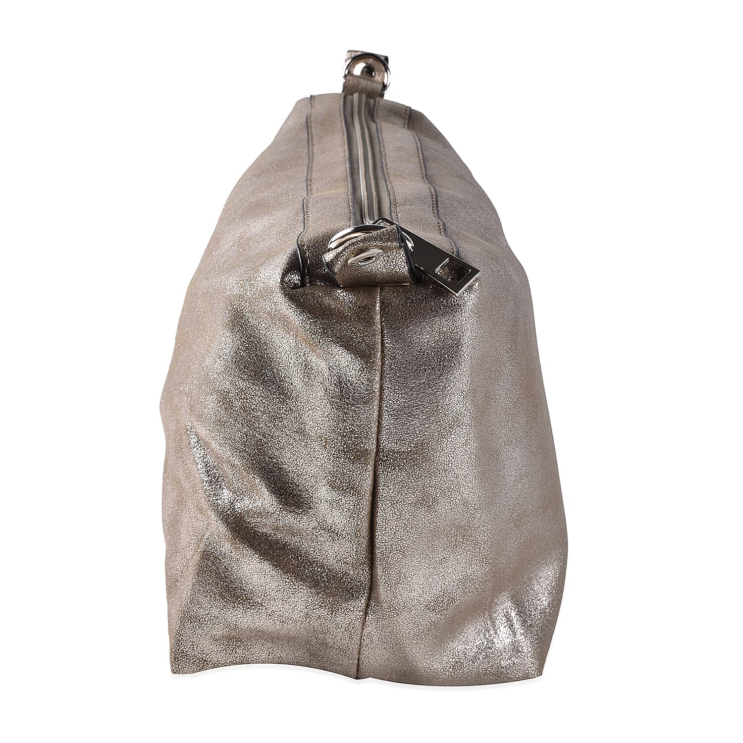 Kris Ana 3 Piece Set - Slouchy Tote Bag with Clutch Bag and Coin Pouch - Gold