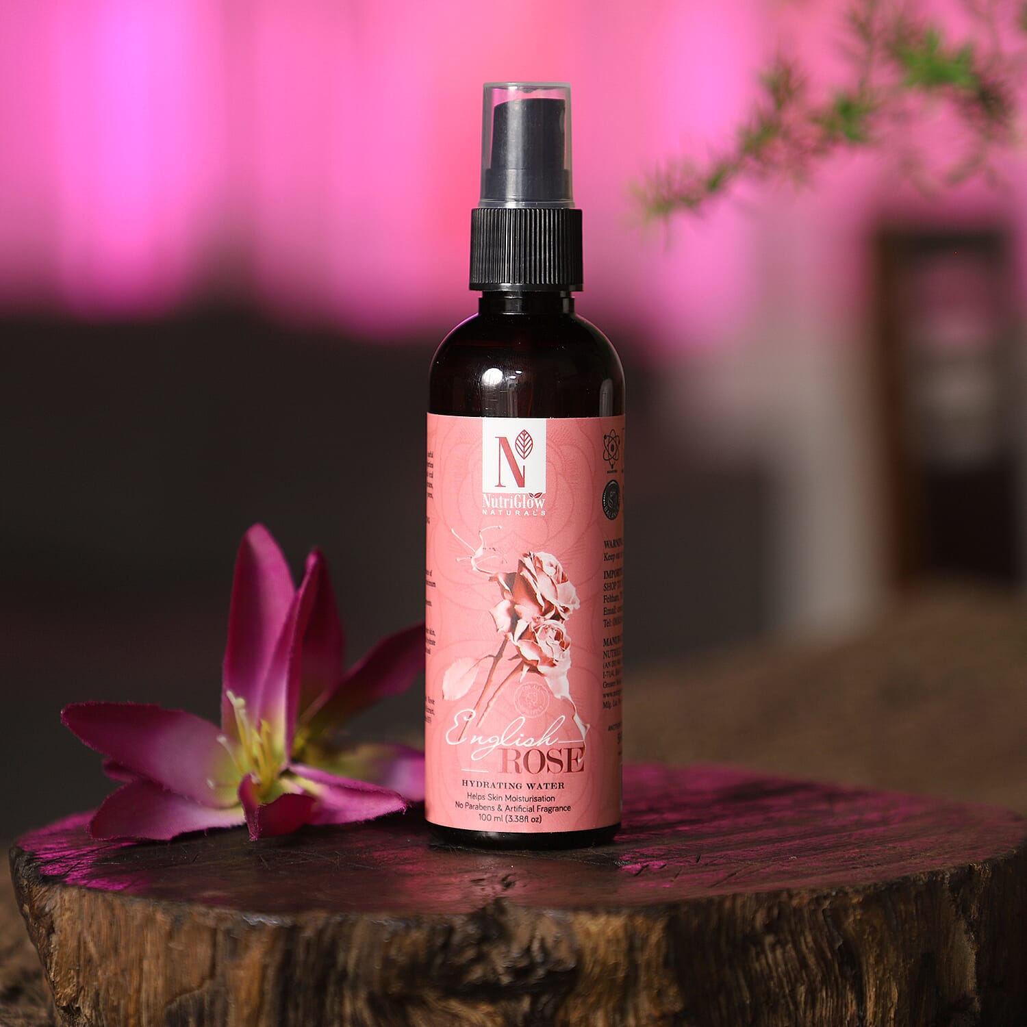 Polka Dot Design Gel Based Eye Mask With Rose Gel Pack & Rose Water Spray Hydrating Water - 100ML