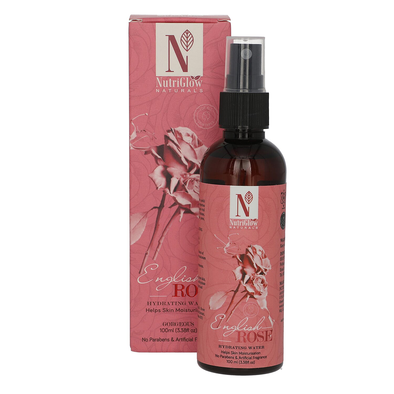 Panda Design Gel Based Eye Mask With Rose Gel Pack & Rose Water Spray Hydrating Water 100ML