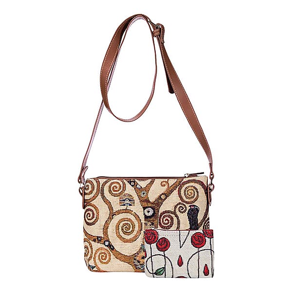 Signare Bags Collection -Cross Body Bag-Art-Klimt-Tree of Life ...