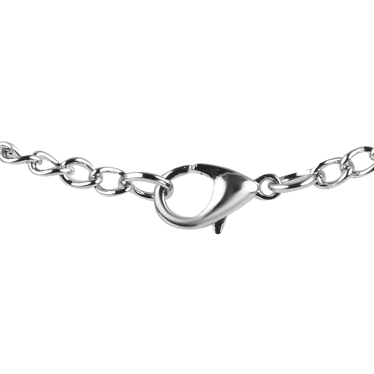 STRADA Japanese Movement Murano Glass Back Water Resistant Pocket Watch with Chain (Size 31) in Silver Tone