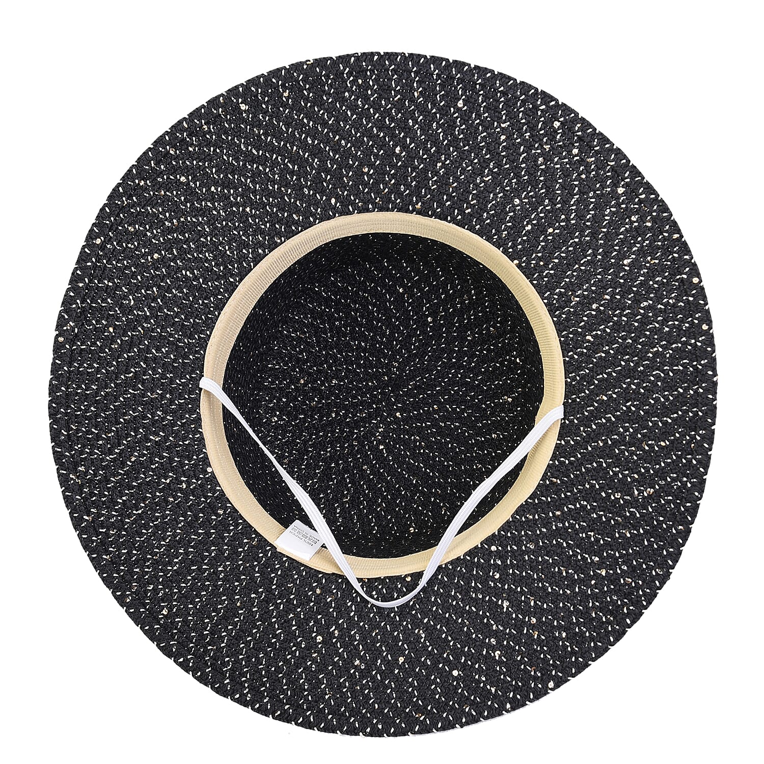 2 Piece Set - Wave Pattern Bee Braid Hat with Ribbon & Ergonomic Pattern Cat Eye Sunglasses - Black and Grey