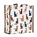Signare Tapestry Cheeky Cat Pattern Shopper Bag and Pouch - Off white
