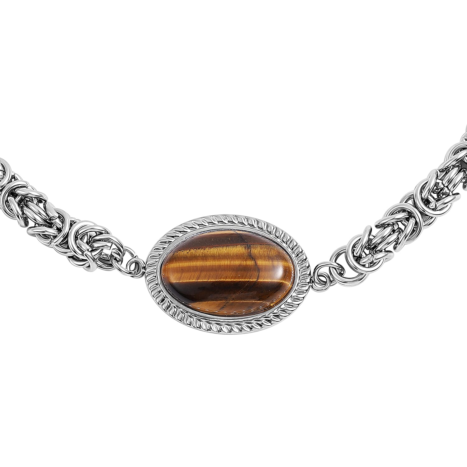 2 Piece Set - Yellow Tigers Eye Bracelet (Size 6.5-11 Inch Adjustable) and Earrings With Lever Back in Stainless Steel