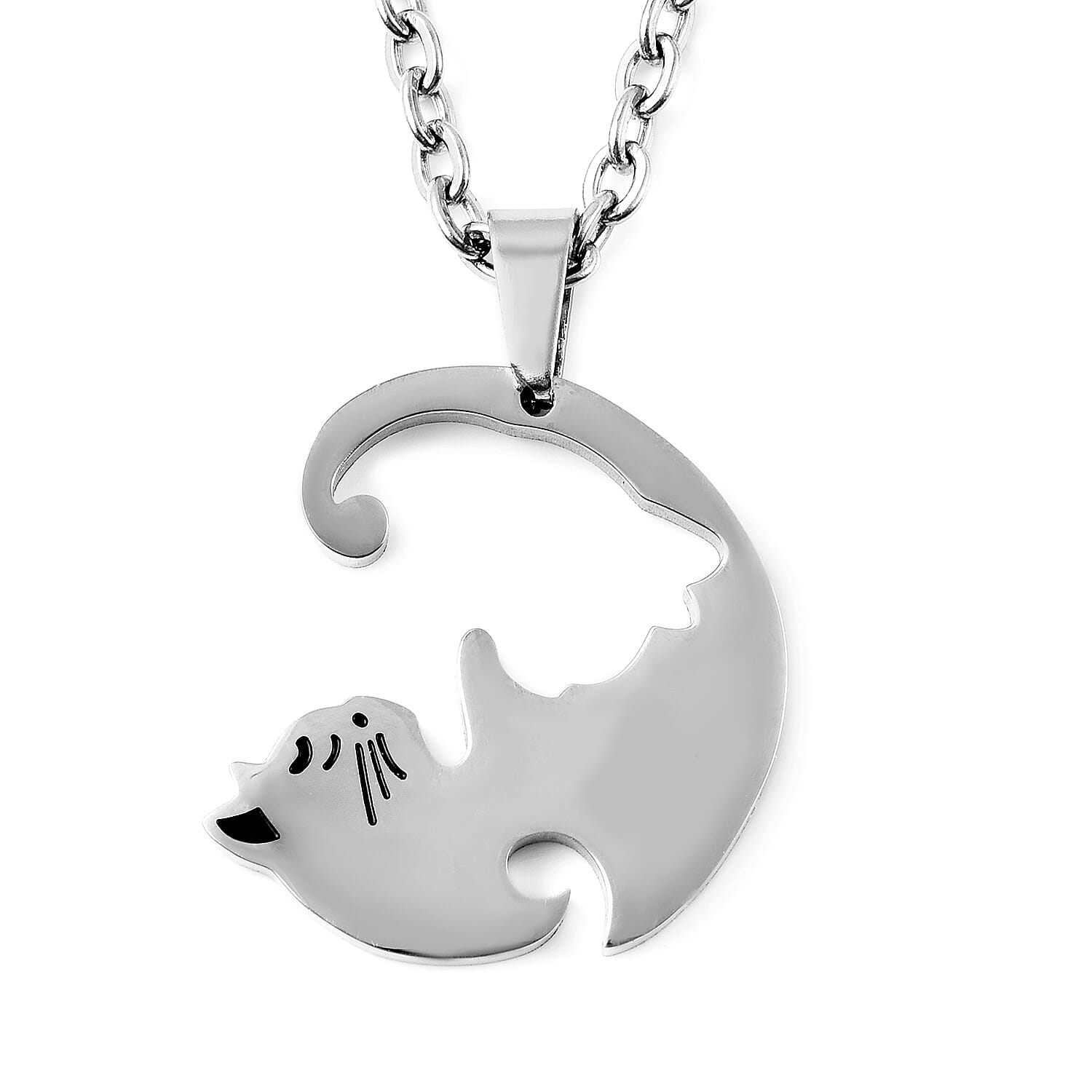 Set of 2 -  Pendant Pure White Stainless Steel