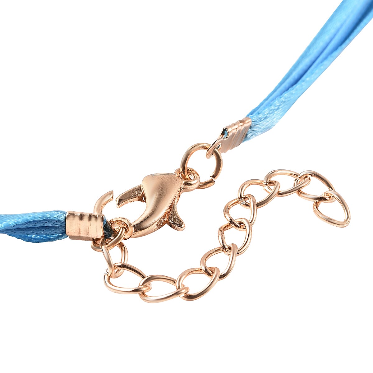 Blue Colour Murano Style Glass Fish Pendant and Chain (Size 19 with 2 inch Extender)