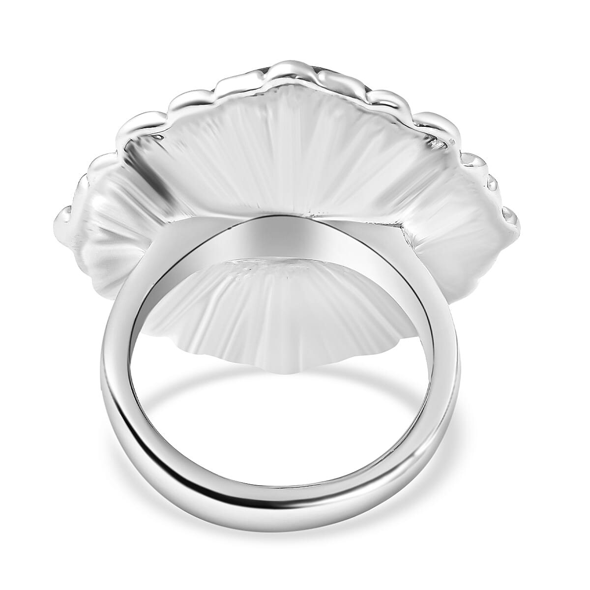 2 Piece Set - Pink Jasper Ring and Genuine Leather Bracelet (Size 7 With 2 Inch Extender) in Silver Tone 48.00 Ct.