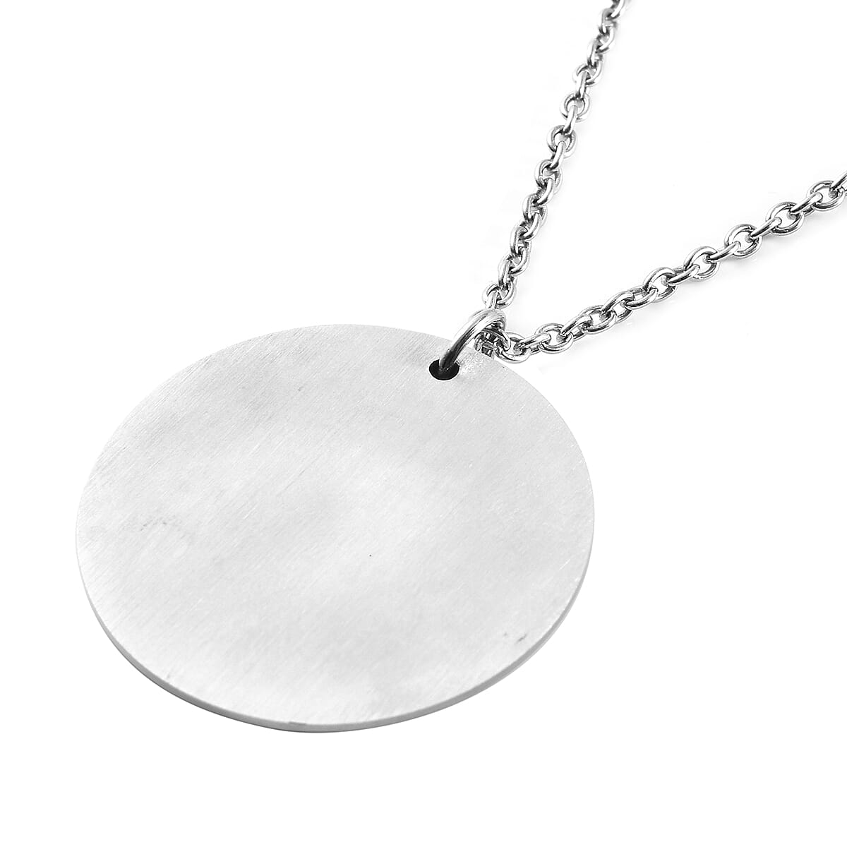 Coin Charms Tri-Tone Pendant with Chain (Size 20)