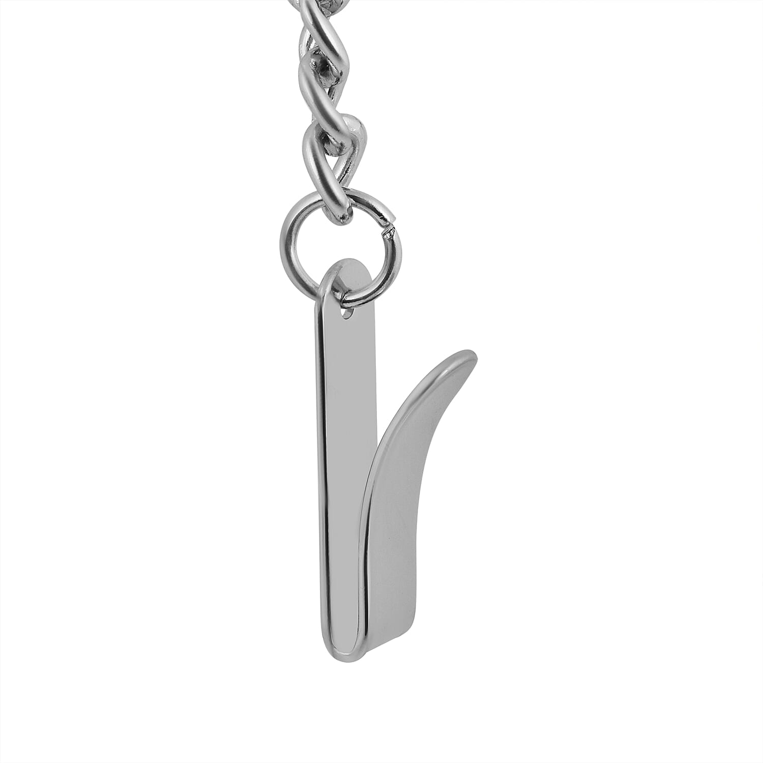 STRADA Japanese Movement White Dial Water Resistant Sundial Pocket Watch in Silver Tone Chain Strap