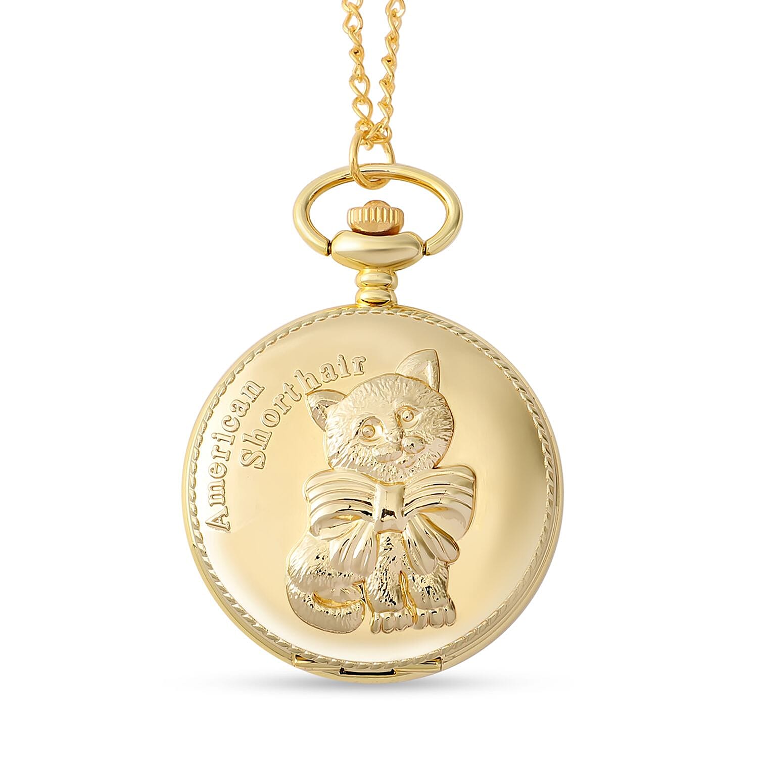 Case alloy case carving american shorthair pattern Movement PC21S/Japan Movement Brand STRADA Plated PNP gold plating Dial white literal & 12pcs black number water resistant