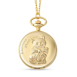 Case alloy case carving american shorthair pattern Movement PC21S/Japan Movement Brand STRADA Plated PNP gold plating Dial white literal & 12pcs black number water resistant