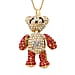 Multi Color Crystal Cubic Zirconia Pendant with Chain (Size 24-2 EXT)
