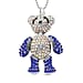 Multi Color Crystal Cubic Zirconia Pendant with Chain (Size 24-2 EXT)