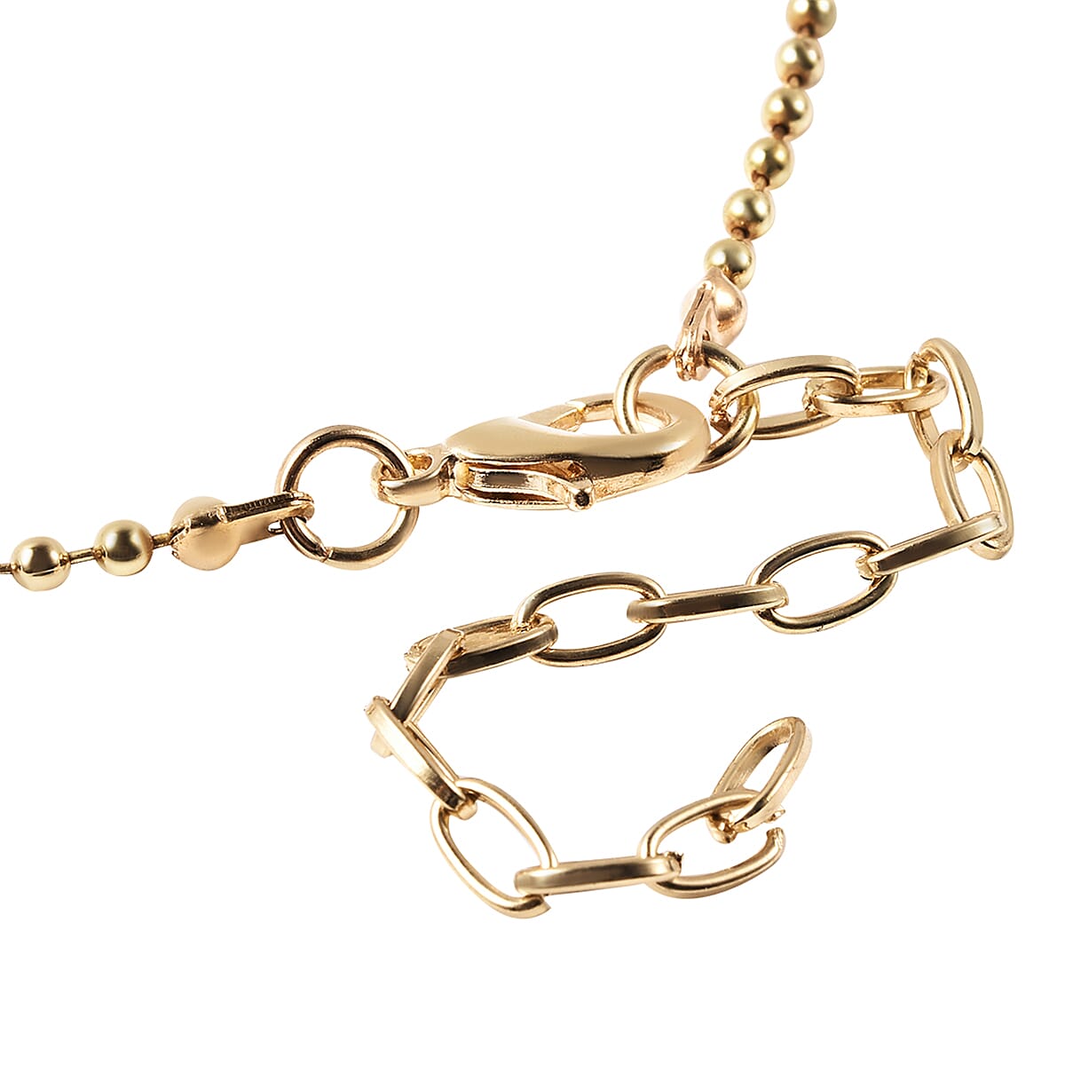 Multi Gemstones and White Shell Pearl Globe Necklace (Size 26 With 3 Inch Extender) in Yellow Gold Tone