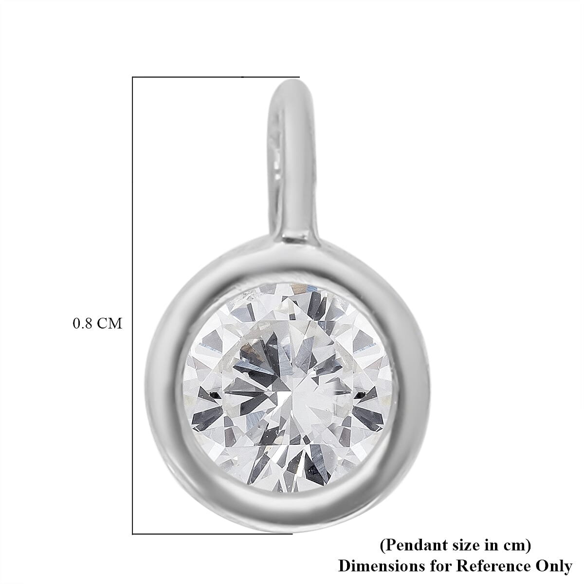 2 Piece Set - 9K White Gold SGL Certified Diamond (G-H/I3) Stud Earrings (with Push Back) and Pendant 0.36 Ct.