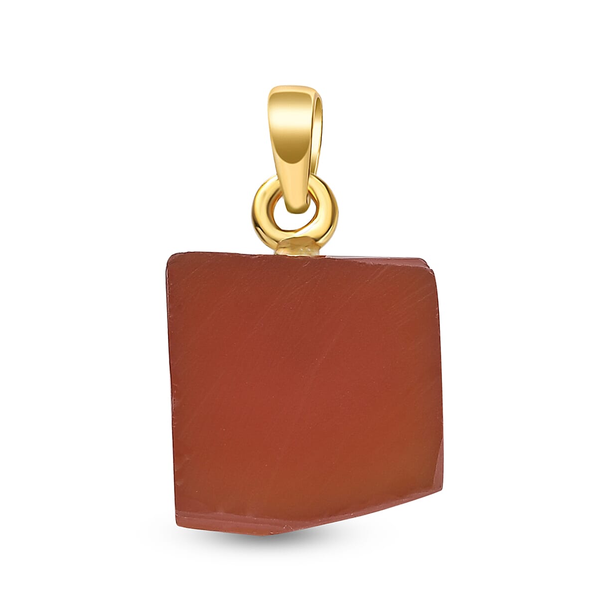 2 Piece Set - Chalcedony Pendant and Detachable Hoop Earrings with Clasp in 14K Gold Overlay Sterling Silver 26.84 Ct.