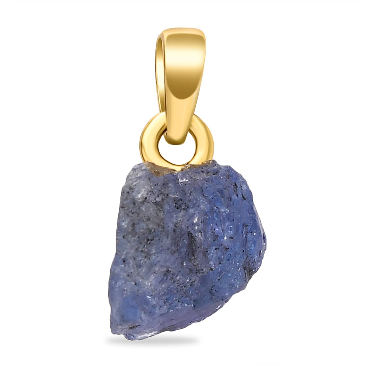 2 Piece Set - Tanzanite Pendant and Detachable Hoop Earrings with Clasp in 14K Gold Overlay Sterling Silver 12.04 Ct.