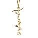 18K Rose Gold Vermeil Plated Sterling Silver Pendant with Chain (Size 20), Silver Wt 6.43 GM
