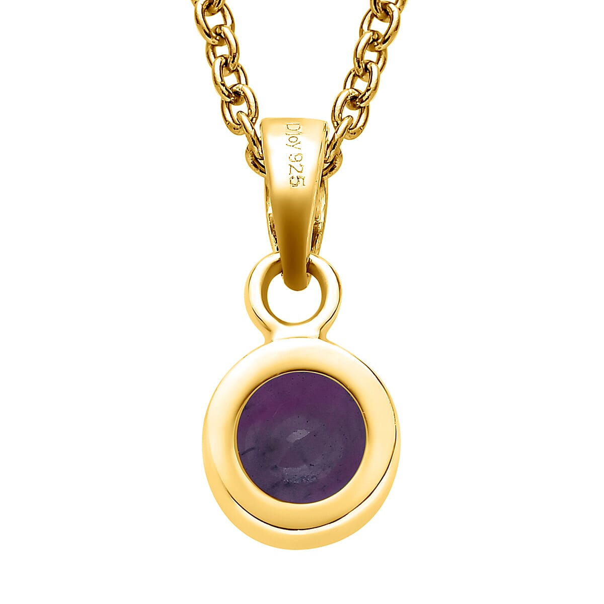 2 Piece Set - Amethyst Hook Earrings and Pendant in 14K Gold Overlay Sterling Silver with Stainless Steel Chain (Size 20) 2.90 Ct.