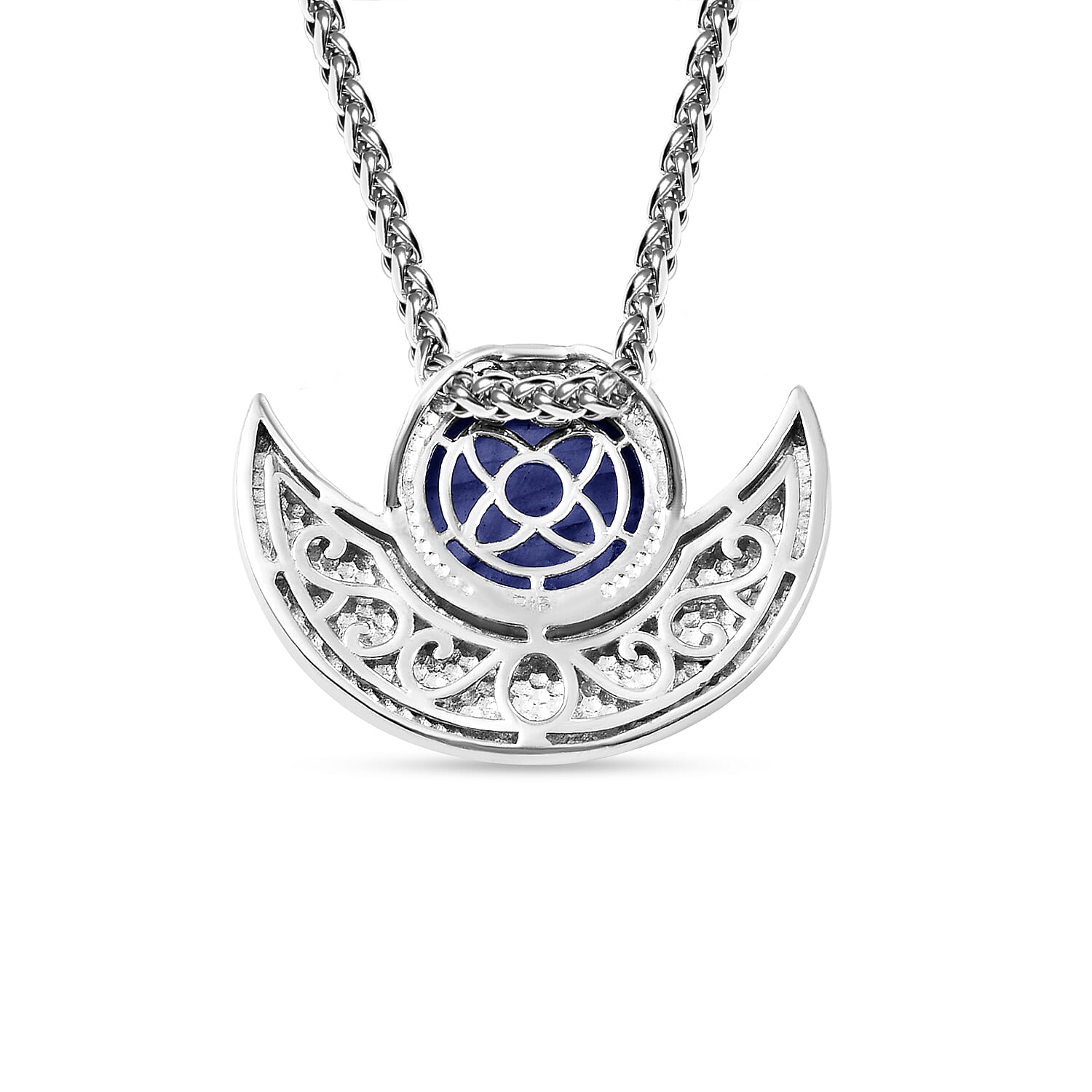 Designer inspired Lapis Lazuli Pendant with Chain (Size 20)