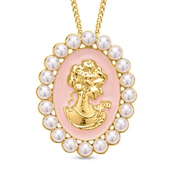 Plastic Pearl Pendant with Chain 15.00ct  15.000  Ct.