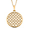 Rachel Galley Lattice pendant With Chain Size 18 in Vermeil YG Sterling Silver  Wt. 5.08 Gms.