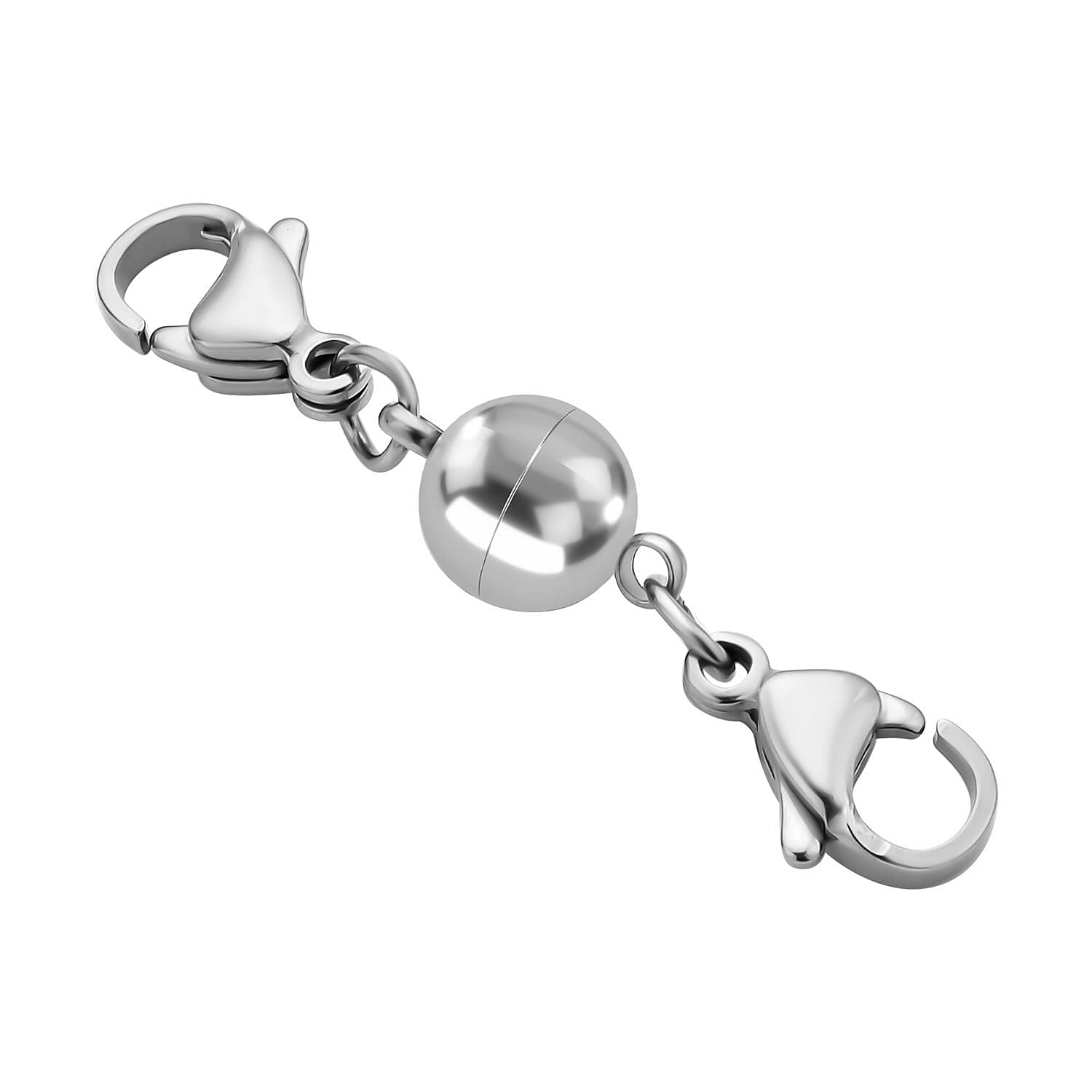  Set of 3 - Curb Necklace (Size 24), Bracelet (Size 7.5 In) and Magnetic Lock in Stainless Steel