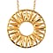 LucyQ Drip Collection - Pendant with Chain in Vermeil Yellow Gold Overlay Sterling Silver