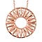 LucyQ Drip Collection - Pendant with Chain in Vermeil Rose Gold Overlay Sterling Silver