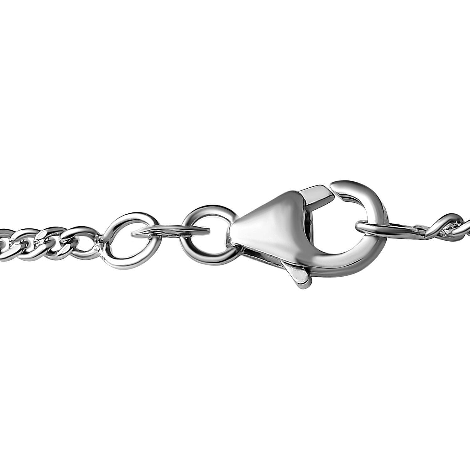 Cobalt Blue Drusy Quartz Pendant with Chain (Size - 24) in Silver Tone 206.00 Ct