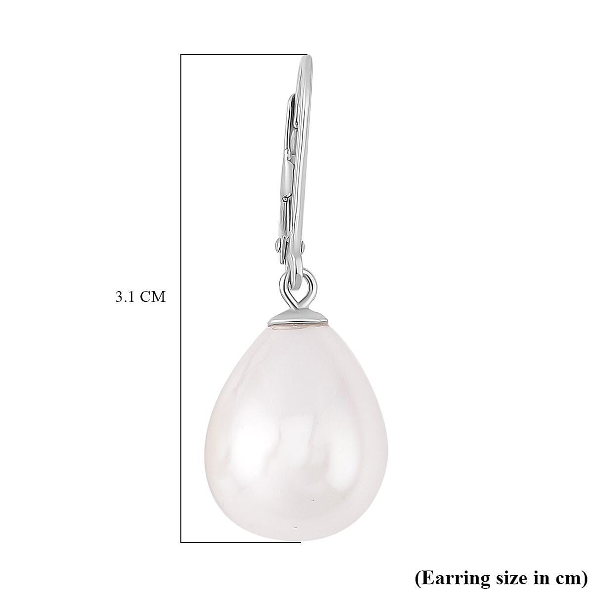 Earrings and Pendant Set in Sterling Silver with Free Chain