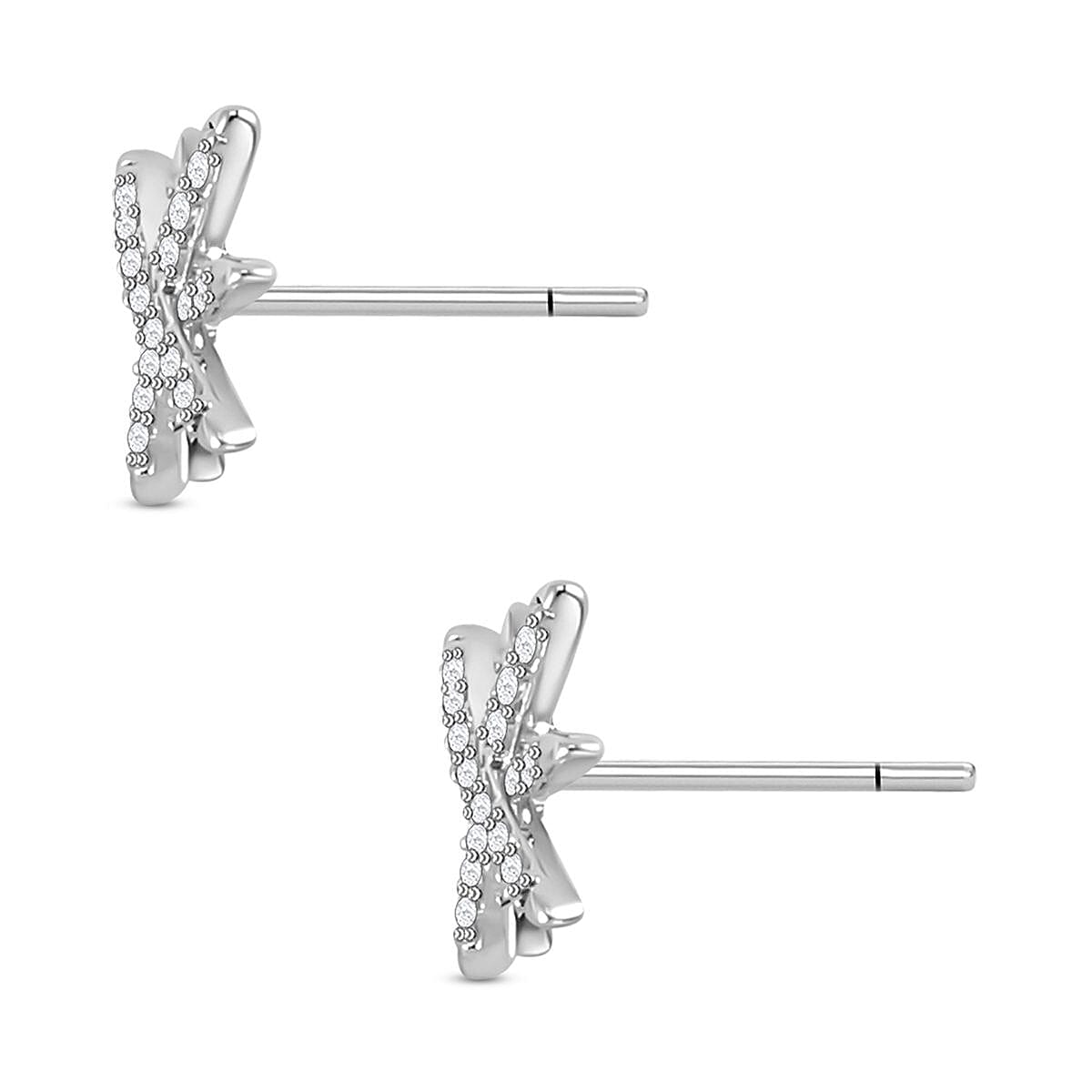 Set of 3 - Simulated Diamond Star Burst Earrings