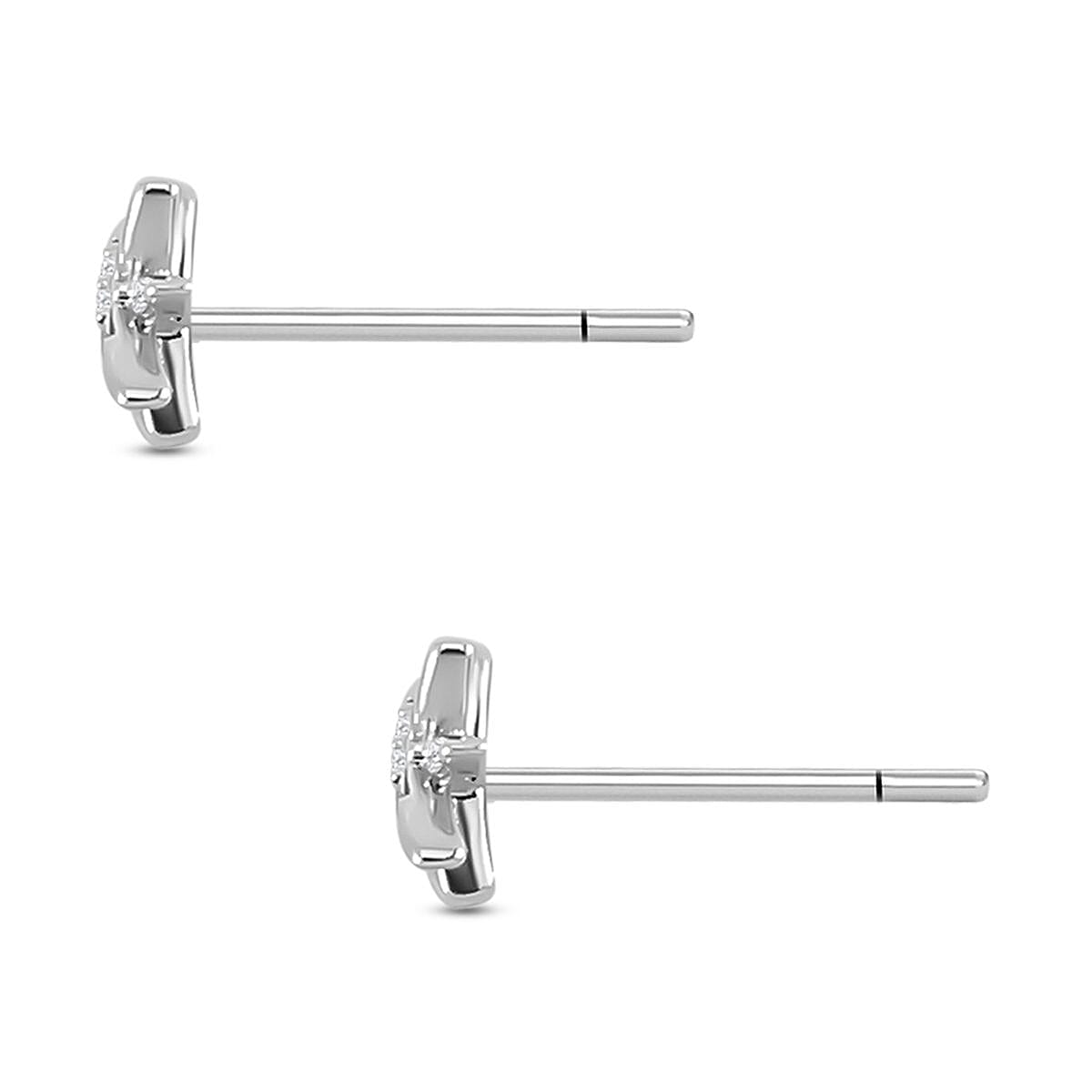 Set of 3 - Simulated Diamond Star Burst Earrings