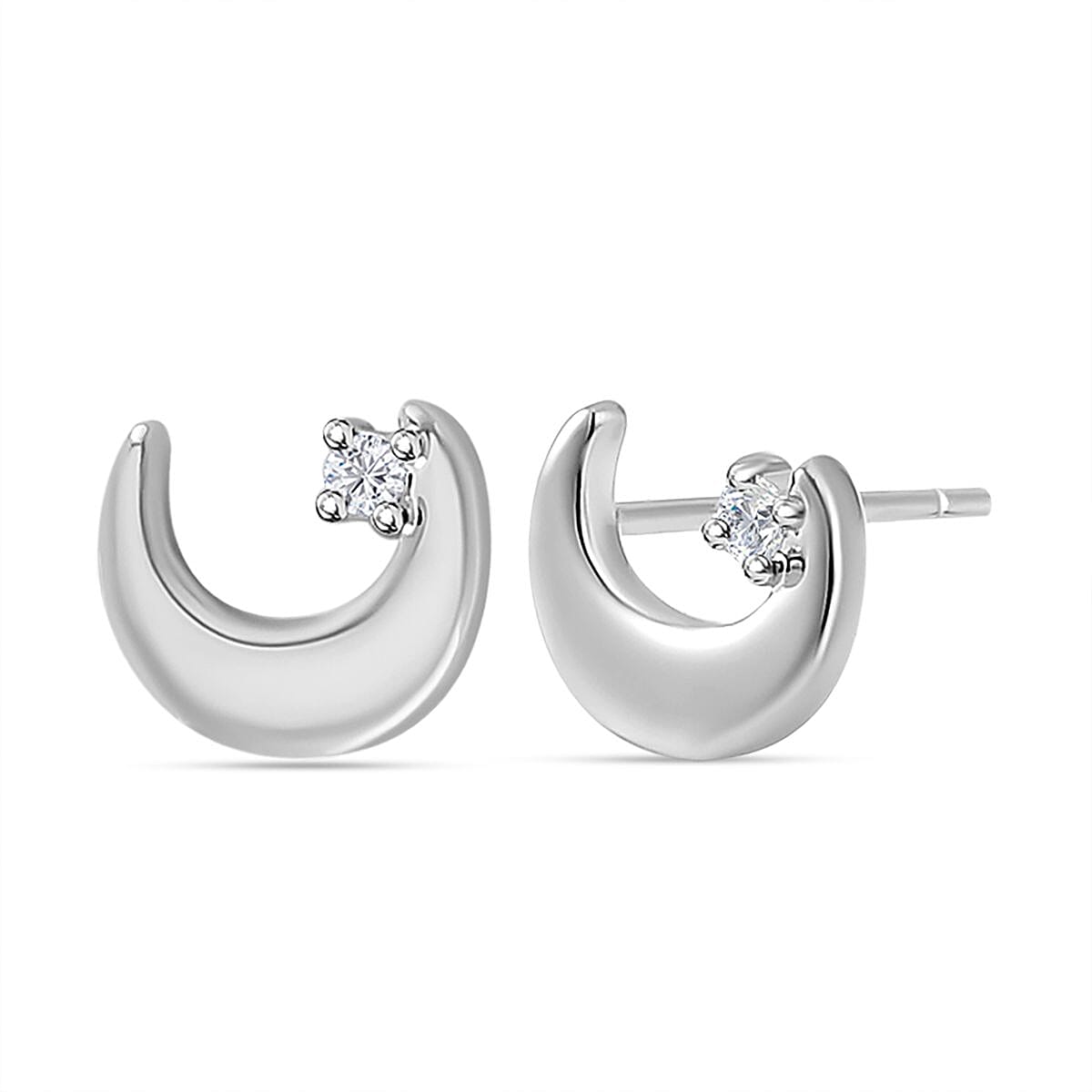 Set of 3 - Simulated Diamond Pinset Earrings