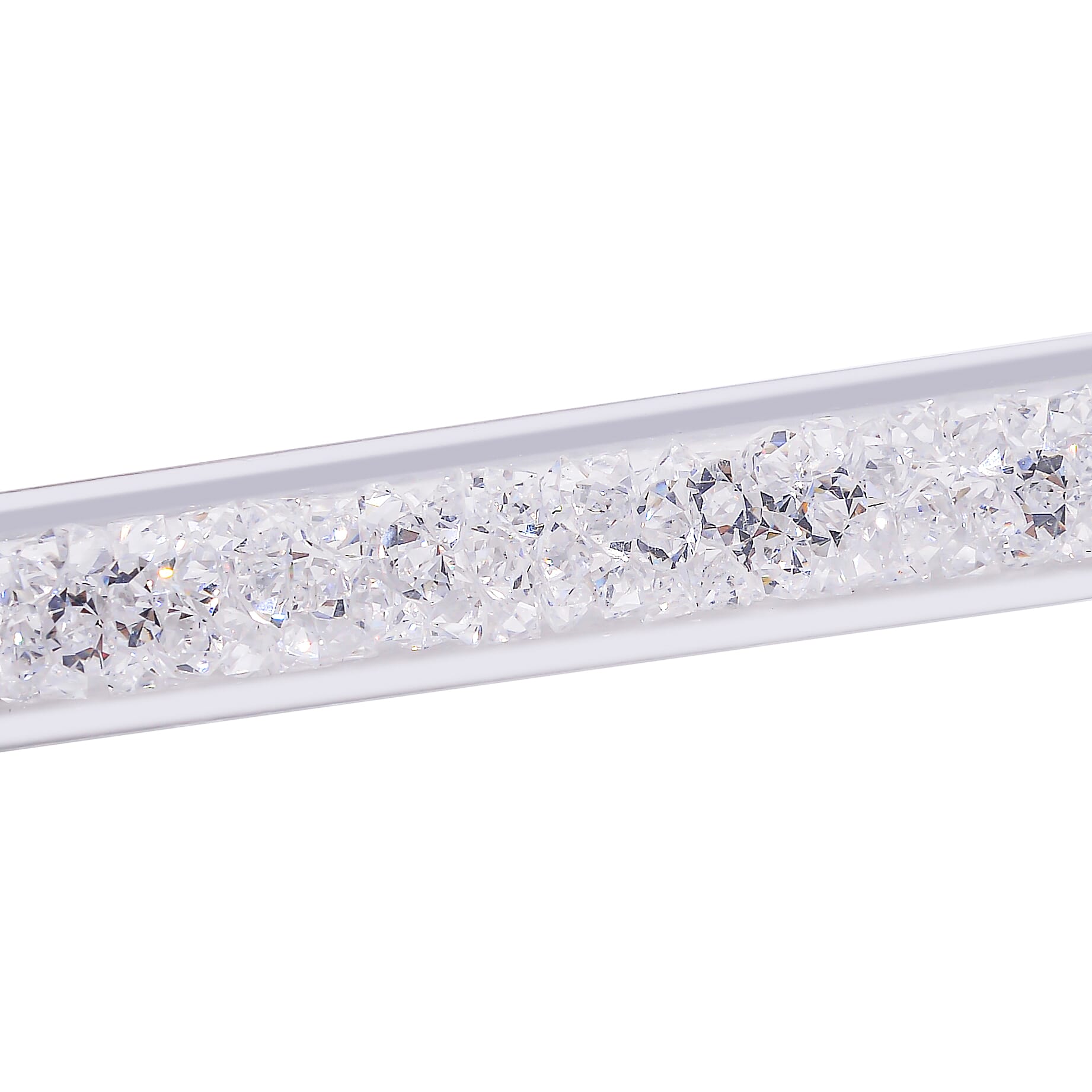 2 Piece Set - Crystal Bracelet (Size 7.5) with Bracelet Buddy in Silver Tone