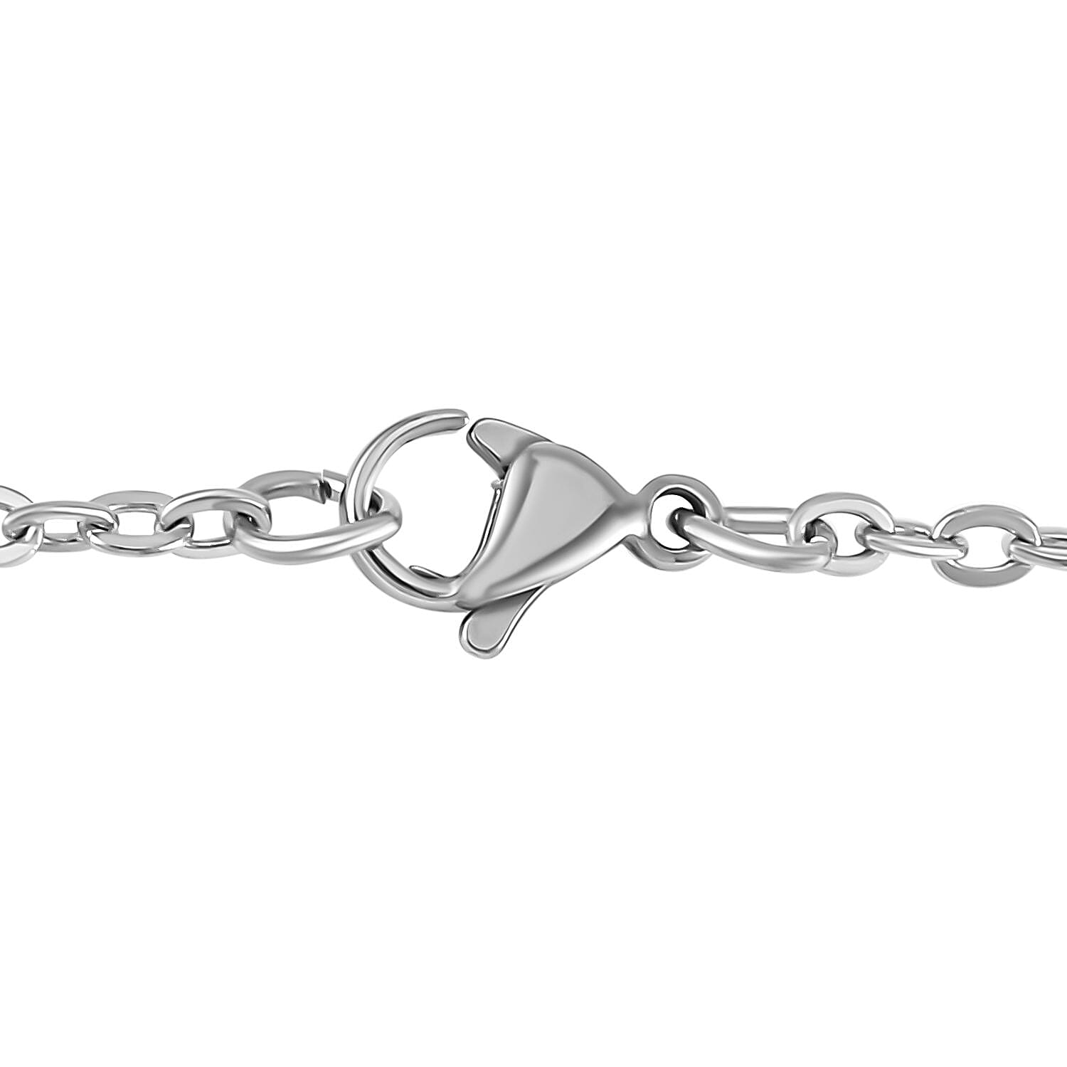 Blue Sandstone Star Pendant with Chain (Size - 20) in Silver Tone