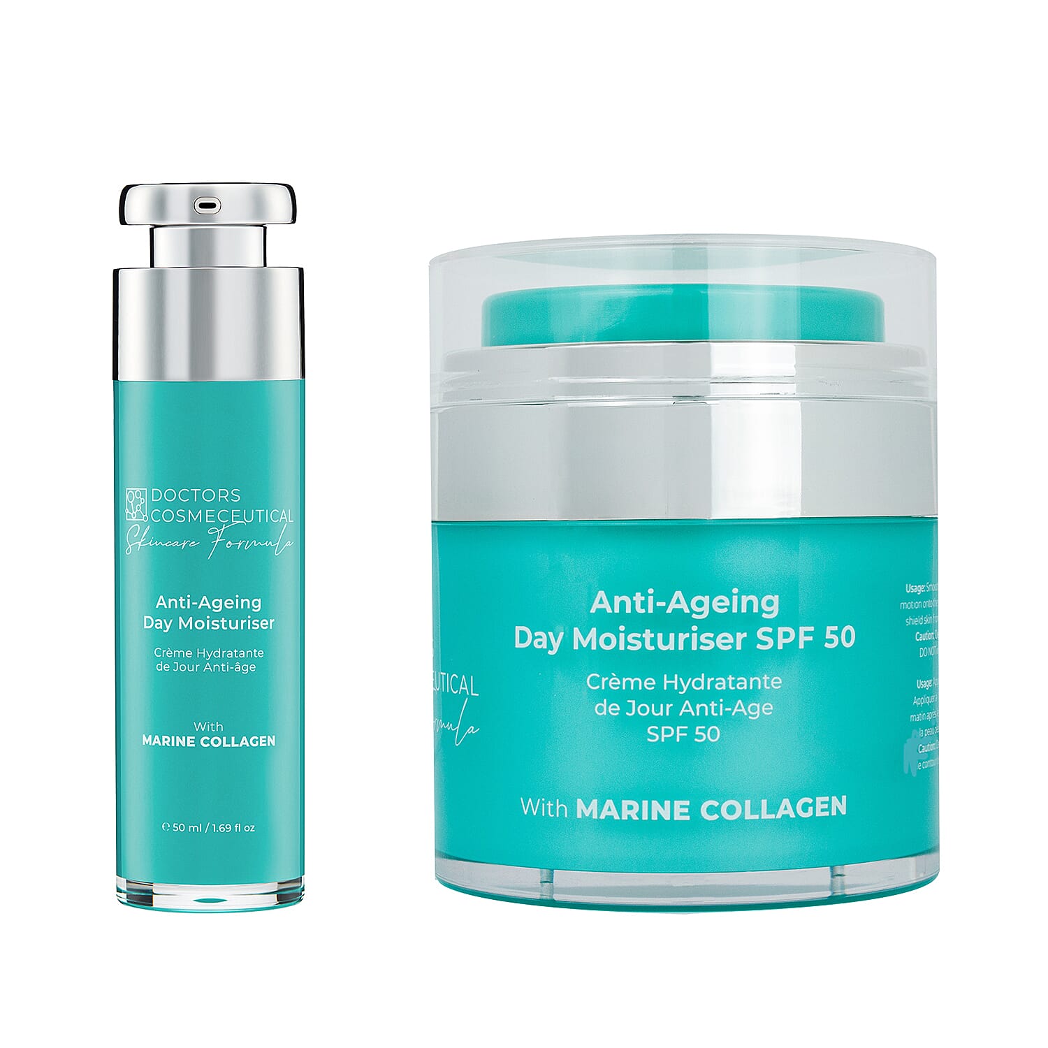 Doctors Formula -Marine Collagen Anti-Aging Day Moisturiser (SPF50) with Marine Collagen Day Moisturiser - 50ml Duo