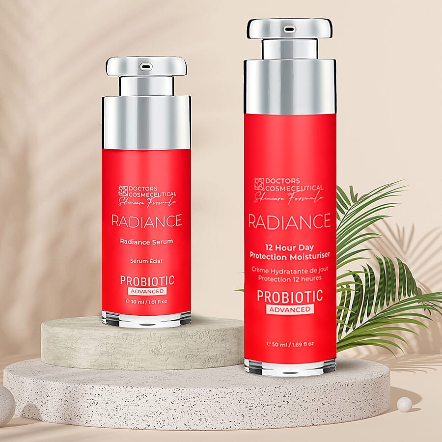 Doctors Formula -Probiotics ADVANCED Radiance- 12Hr Day Moisturiser - 50ml with Probiotics ADVANCED Radiance -Serum - 30ml Duo
