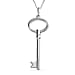 2 Piece Set -  Chain and Fancy Pendant in Platinum Overlay Sterling Silver  Wt. 6.4 Gms