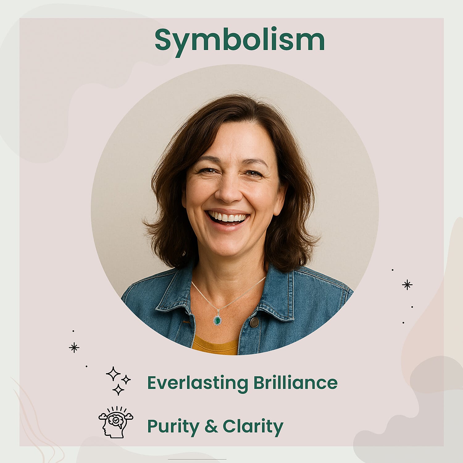 Emerald and Natural Zircon Halo Pendant with Chain (Size 20) in 18K Yellow Gold Vermeil Plated Sterling Silver 1.03 Ct