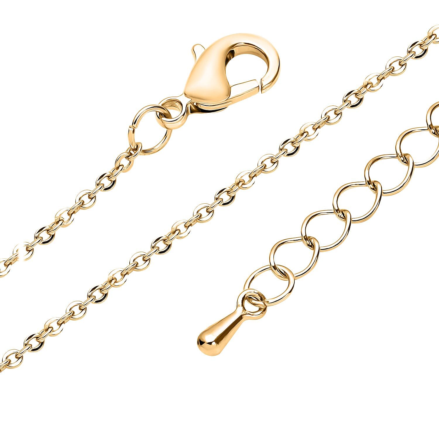 2 Piece Set - Simulated Diamond Cluster Pendant with Chain (Size 20 - 2) and Drop Earrings in Yellow Gold Tone