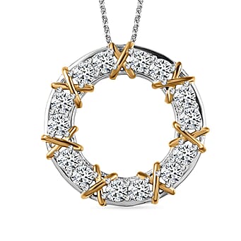 https://tjcuk.sirv.com/Products/41/4/4145874/Moissanite-Circle-Pendant-with-Chain-Size-20-in-Two-Tone-Overlay-Sterl_4145874.jpg?w=342&h=342