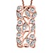Diamond Pendant with Chain (Size 20) in Vermeil Rose Gold Plated Sterling Silver  0.010  Ct.