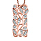Diamond Pendant with Chain (Size 20) in Vermeil Rose Gold Plated Sterling Silver  0.010  Ct.