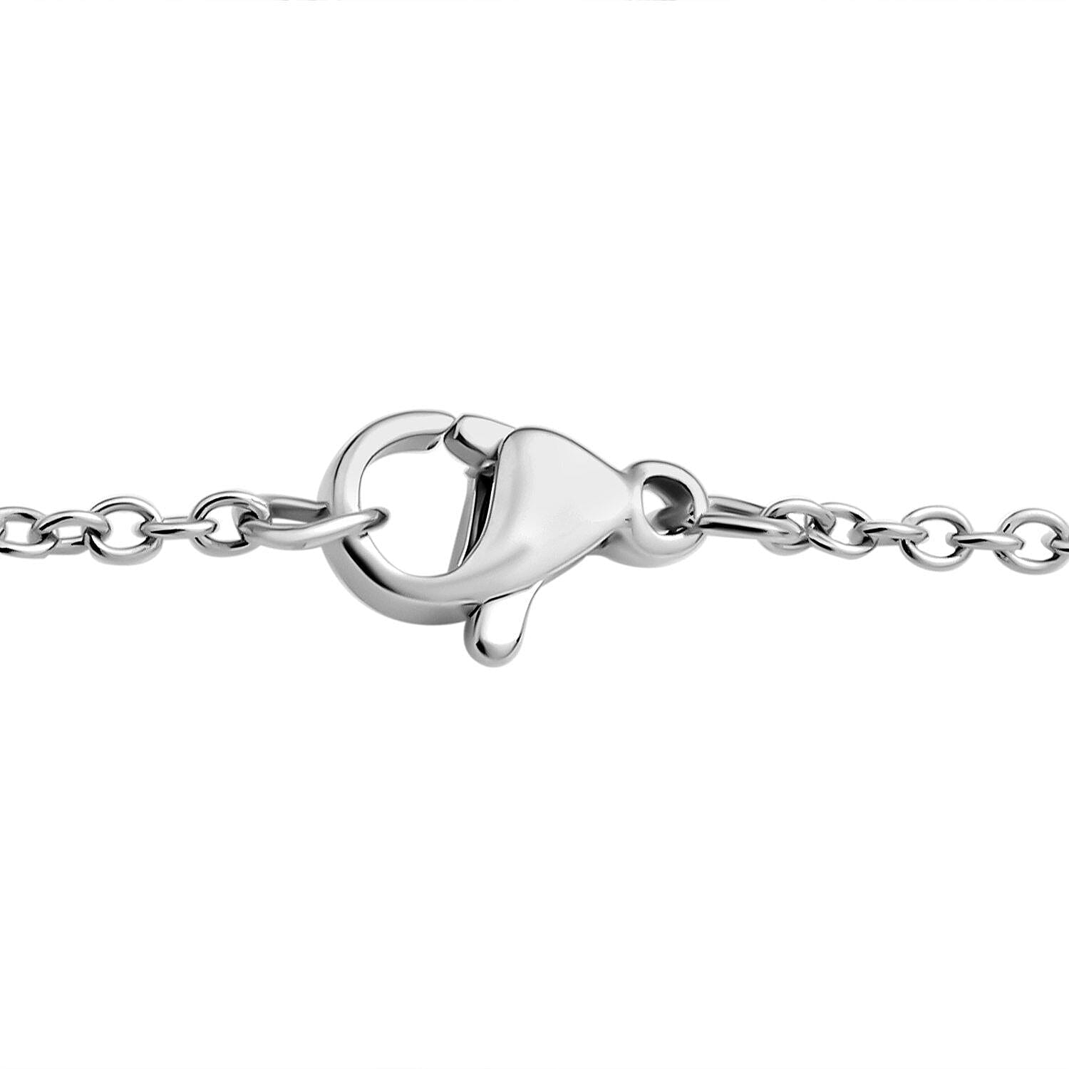 Arizona Sleeping Beauty Turquoise Pendant with Chain (Size 20) in Platinum Overlay Sterling Silver