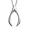 Pendant with Chain (Size 20) in Platinum Overlay Sterling Silver