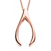 Pendant with Chain (Size 20) in 18K Vermeil Rose Gold Sterling Silver