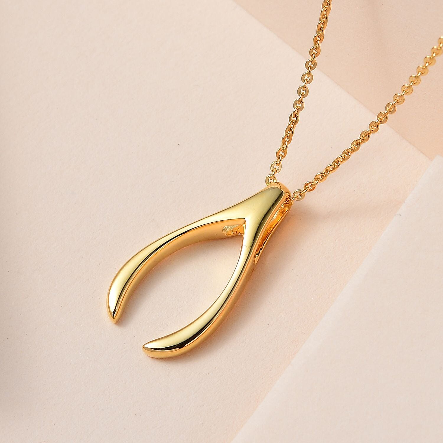 Pendant with Chain (Size 20) in 18K Vermeil Yellow Gold Plated Sterling Silver