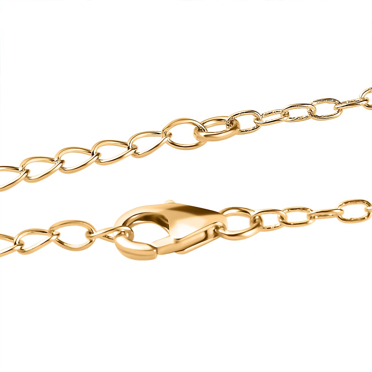 Arizona Sleeping Beauty Turquoise Sunburst Pendant with Chain (Size 20) in 18K Yellow Gold Vermeil Plated Sterling Silver 4.22 Ct.