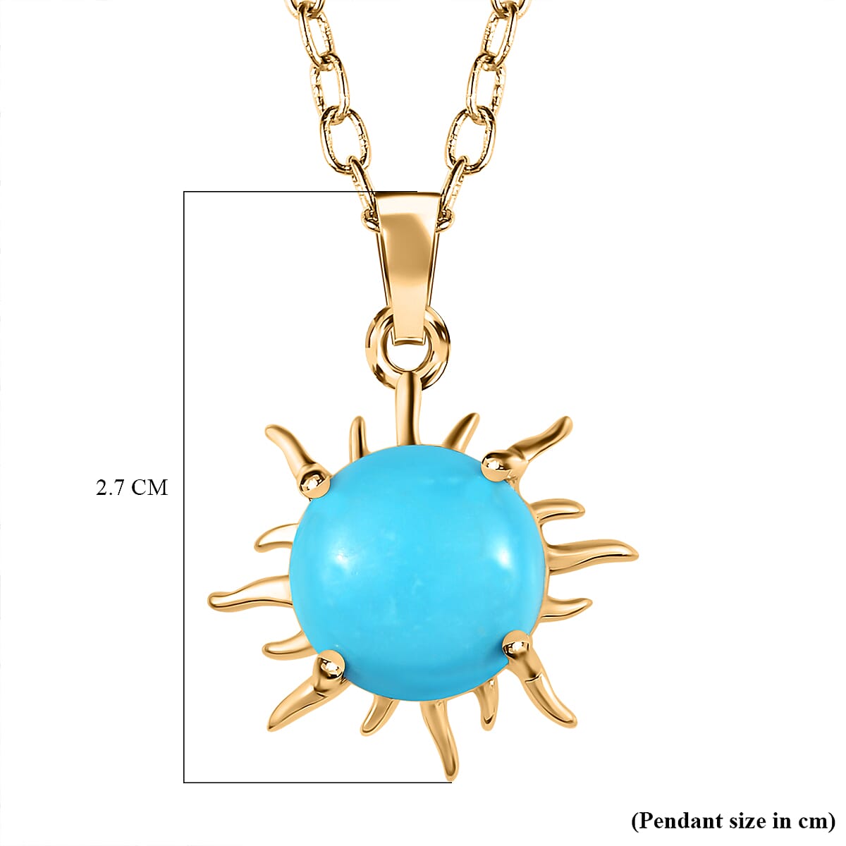 Turquoise pendant clearance gold